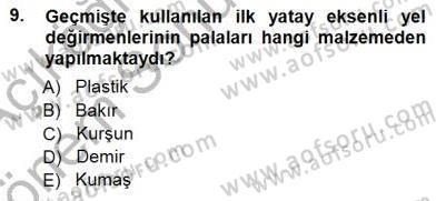 Elektrik Enerjisi Üretimi Dersi 2012 - 2013 Yılı (Final) Dönem Sonu Sınav Soruları 9. Soru