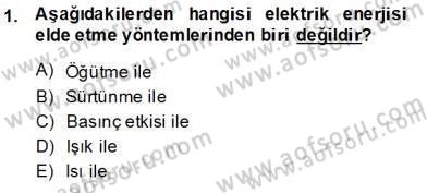 Elektrik Enerjisi Üretimi Dersi 2013 - 2014 Yılı (Vize) Ara Sınav Soruları 1. Soru