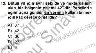 Elektrik Enerjisi Üretimi Dersi 2013 - 2014 Yılı (Final) Dönem Sonu Sınav Soruları 12. Soru