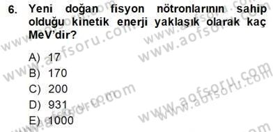Elektrik Enerjisi Üretimi Dersi 2013 - 2014 Yılı (Final) Dönem Sonu Sınav Soruları 6. Soru