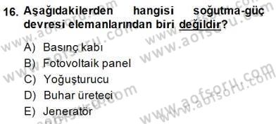 Elektrik Enerjisi Üretimi Dersi 2014 - 2015 Yılı (Vize) Ara Sınav Soruları 16. Soru