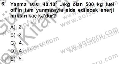 Elektrik Enerjisi Üretimi Dersi 2014 - 2015 Yılı (Vize) Ara Sınav Soruları 6. Soru