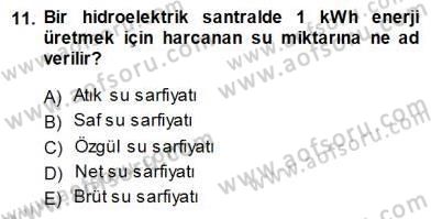 Elektrik Enerjisi Üretimi Dersi 2014 - 2015 Yılı (Final) Dönem Sonu Sınav Soruları 11. Soru