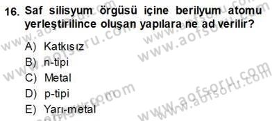Elektrik Enerjisi Üretimi Dersi 2014 - 2015 Yılı (Final) Dönem Sonu Sınav Soruları 16. Soru