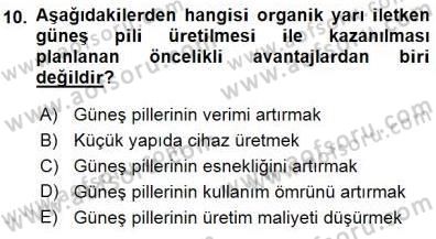 Elektrik Enerjisi Üretimi Dersi 2015 - 2016 Yılı (Final) Dönem Sonu Sınav Soruları 10. Soru