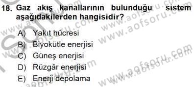 Elektrik Enerjisi Üretimi Dersi 2015 - 2016 Yılı (Final) Dönem Sonu Sınav Soruları 18. Soru