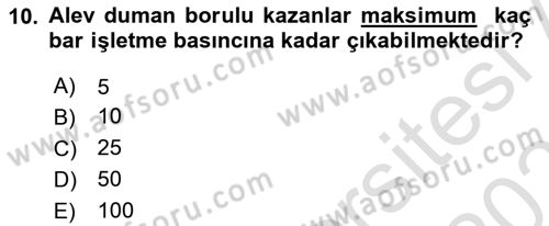 Enerji Ekonomisi Dersi 2020 - 2021 Yılı Yaz Okulu Sınav Soruları 10. Soru