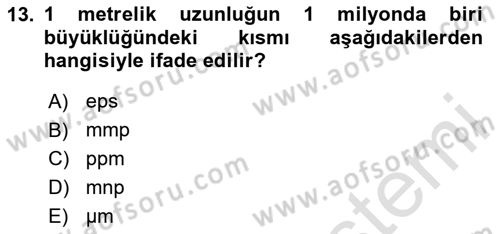 Enerji Ekonomisi Dersi 2020 - 2021 Yılı Yaz Okulu Sınav Soruları 13. Soru