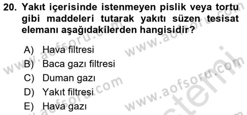 Enerji Ekonomisi Dersi 2020 - 2021 Yılı Yaz Okulu Sınav Soruları 20. Soru