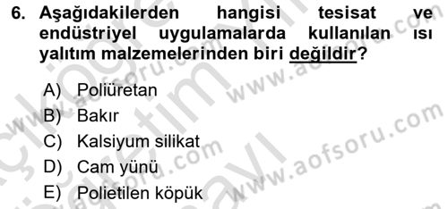 Enerji Ekonomisi Dersi 2020 - 2021 Yılı Yaz Okulu Sınav Soruları 6. Soru