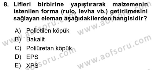 Enerji Ekonomisi Dersi 2020 - 2021 Yılı Yaz Okulu Sınav Soruları 8. Soru