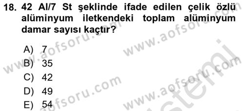 Elektrik Enerjisi Üretimi, İletimi Ve Dağıtımı Dersi 2019 - 2020 Yılı (Vize) Ara Sınav Soruları 18. Soru