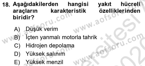 Elektrik Enerjisi Üretimi, İletimi Ve Dağıtımı Dersi 2019 - 2020 Yılı (Final) Dönem Sonu Sınav Soruları 18. Soru