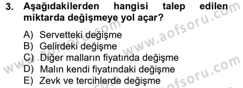 Gayrimenkul Ekonomisi Dersi 2012 - 2013 Yılı (Vize) Ara Sınav Soruları 3. Soru