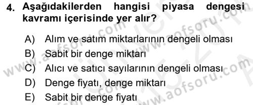Gayrimenkul Ekonomisi Dersi 2015 - 2016 Yılı (Vize) Ara Sınav Soruları 4. Soru