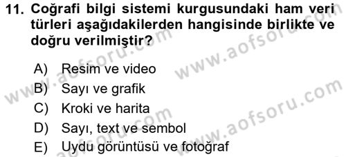 Gayrimenkul Ekonomisi Dersi 2016 - 2017 Yılı 3 Ders Sınav Soruları 11. Soru