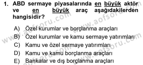 Gayrimenkul Ekonomisi Dersi 2017 - 2018 Yılı (Vize) Ara Sınav Soruları 1. Soru