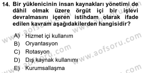 Emlak Yönetimi Dersi 2024 - 2025 Yılı (Final) Dönem Sonu Sınav Soruları 14. Soru