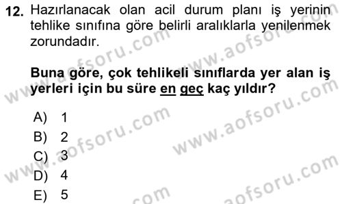 Emlak Yönetimi Dersi 2024 - 2025 Yılı Yaz Okulu Sınav Soruları 12. Soru