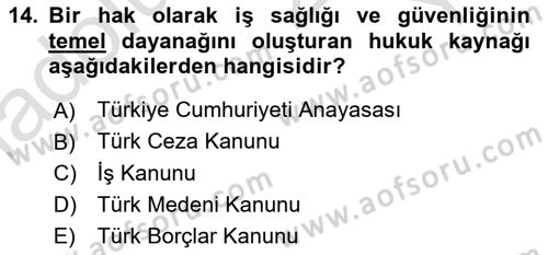 Emlak Yönetimi Dersi 2024 - 2025 Yılı Yaz Okulu Sınav Soruları 14. Soru