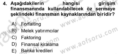 Emlak Yönetimi Dersi 2024 - 2025 Yılı Yaz Okulu Sınav Soruları 4. Soru