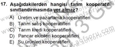 Konut Yapı Kooperatifçiliği Dersi 2012 - 2013 Yılı (Vize) Ara Sınav Soruları 17. Soru