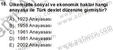 Konut Yapı Kooperatifçiliği Dersi 2013 - 2014 Yılı (Vize) Ara Sınav Soruları 18. Soru