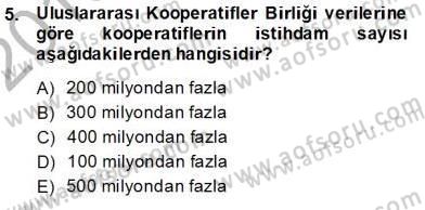Konut Yapı Kooperatifçiliği Dersi 2013 - 2014 Yılı (Vize) Ara Sınav Soruları 5. Soru