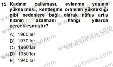 Konut Yapı Kooperatifçiliği Dersi 2014 - 2015 Yılı (Vize) Ara Sınav Soruları 15. Soru