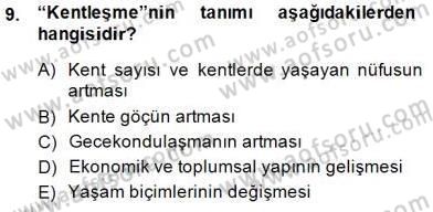 Konut Yapı Kooperatifçiliği Dersi 2014 - 2015 Yılı (Final) Dönem Sonu Sınav Soruları 9. Soru