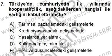 Konut Yapı Kooperatifçiliği Dersi 2015 - 2016 Yılı (Vize) Ara Sınav Soruları 7. Soru