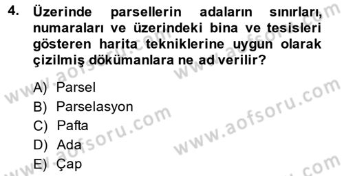 Bina ve Site Yöneticiliği Dersi 2013 - 2014 Yılı (Vize) Ara Sınav Soruları 4. Soru