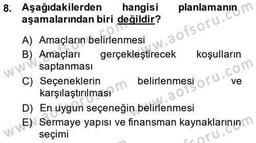 Bina ve Site Yöneticiliği Dersi 2013 - 2014 Yılı (Vize) Ara Sınav Soruları 8. Soru