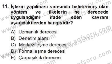 Bina ve Site Yöneticiliği Dersi 2013 - 2014 Yılı (Final) Dönem Sonu Sınav Soruları 11. Soru