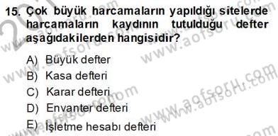 Bina ve Site Yöneticiliği Dersi 2013 - 2014 Yılı (Final) Dönem Sonu Sınav Soruları 15. Soru