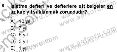 Bina ve Site Yöneticiliği Dersi 2013 - 2014 Yılı (Final) Dönem Sonu Sınav Soruları 8. Soru