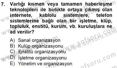 Bina ve Site Yöneticiliği Dersi 2013 - 2014 Yılı Tek Ders Sınav Soruları 7. Soru