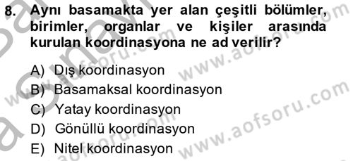 Bina ve Site Yöneticiliği Dersi 2014 - 2015 Yılı (Vize) Ara Sınav Soruları 8. Soru
