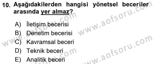 Bina ve Site Yöneticiliği Dersi 2015 - 2016 Yılı (Vize) Ara Sınav Soruları 10. Soru