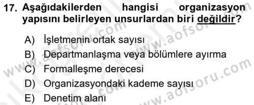 Bina ve Site Yöneticiliği Dersi 2015 - 2016 Yılı (Vize) Ara Sınav Soruları 17. Soru