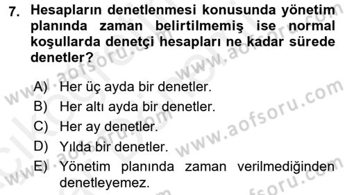 Bina ve Site Yöneticiliği Dersi 2015 - 2016 Yılı (Vize) Ara Sınav Soruları 7. Soru
