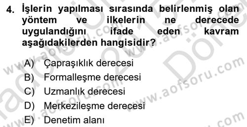 Bina ve Site Yöneticiliği Dersi 2015 - 2016 Yılı (Final) Dönem Sonu Sınav Soruları 4. Soru