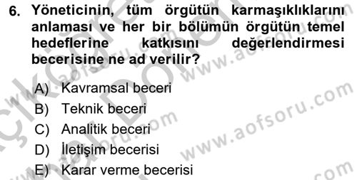 Bina ve Site Yöneticiliği Dersi 2016 - 2017 Yılı (Vize) Ara Sınav Soruları 6. Soru