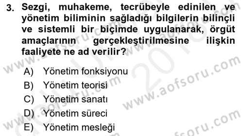 Bina ve Site Yöneticiliği Dersi 2017 - 2018 Yılı 3 Ders Sınav Soruları 3. Soru