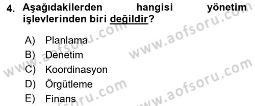 Bina ve Site Yöneticiliği Dersi 2017 - 2018 Yılı 3 Ders Sınav Soruları 4. Soru