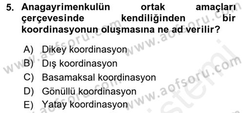 Bina ve Site Yöneticiliği Dersi 2017 - 2018 Yılı 3 Ders Sınav Soruları 5. Soru