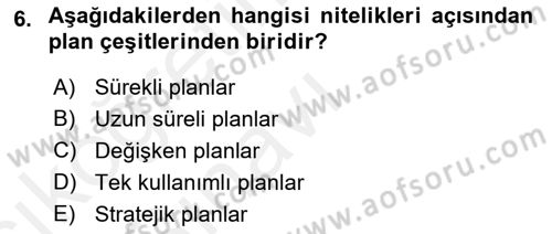 Bina ve Site Yöneticiliği Dersi 2017 - 2018 Yılı 3 Ders Sınav Soruları 6. Soru