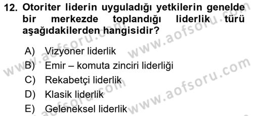 Bina ve Site Yöneticiliği Dersi 2018 - 2019 Yılı 3 Ders Sınav Soruları 12. Soru