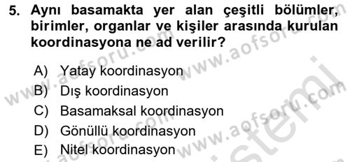 Bina ve Site Yöneticiliği Dersi 2018 - 2019 Yılı 3 Ders Sınav Soruları 5. Soru