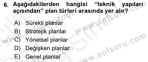 Bina ve Site Yöneticiliği Dersi 2018 - 2019 Yılı (Vize) Ara Sınav Soruları 6. Soru